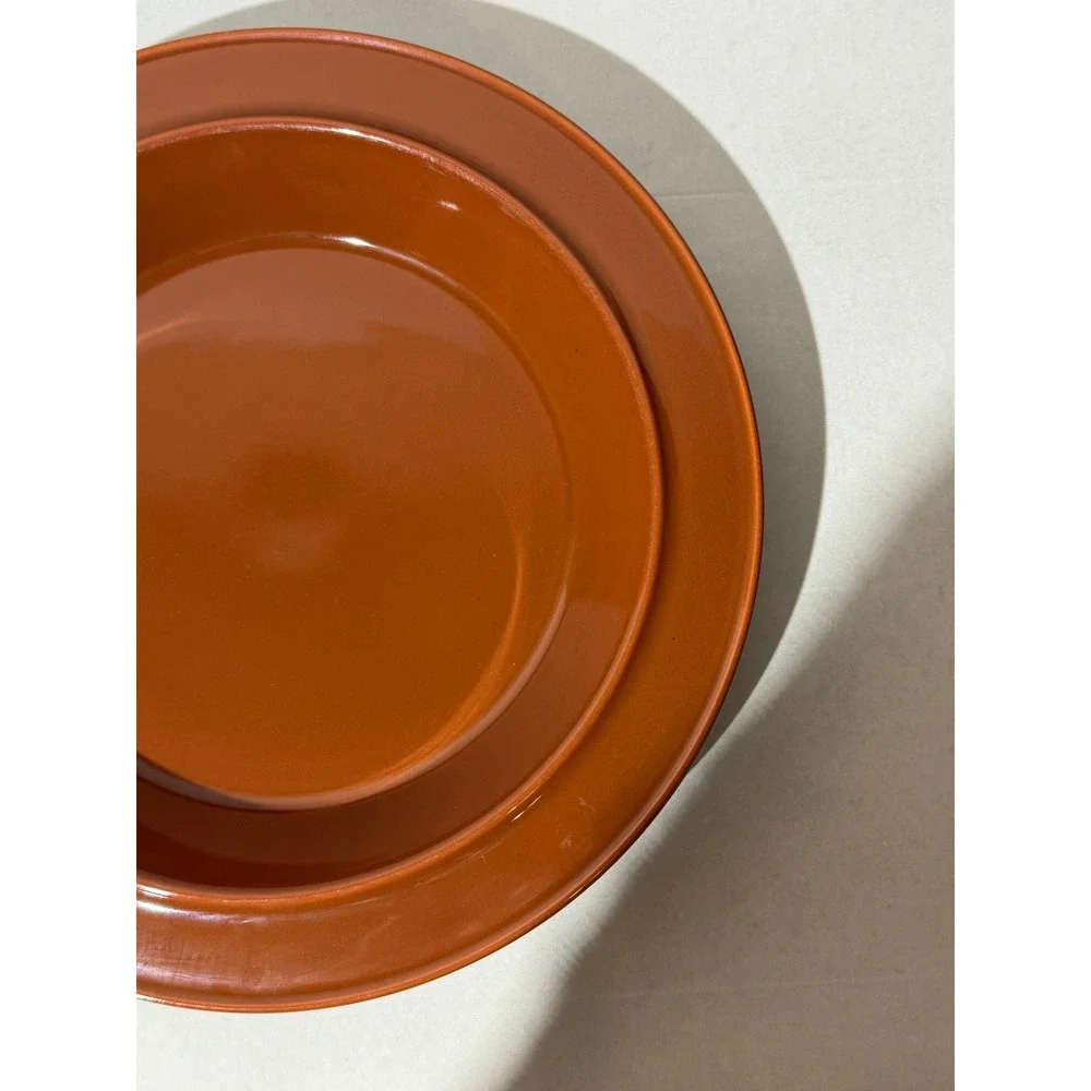 Bob Van Allen for Mikasa My Pie GX850 Terracotta Pie Plate Dish Orange Japan MCM